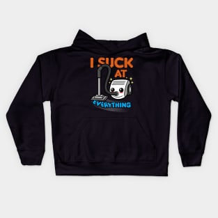 I Suck At Everything Funny Cute Kawaii Saying Meme Kids Hoodie